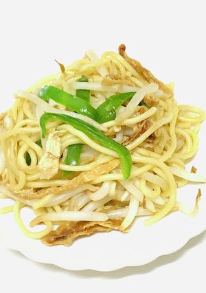 レンジ4分!ランチに簡単もやし焼きそば-レシピのメイン写真