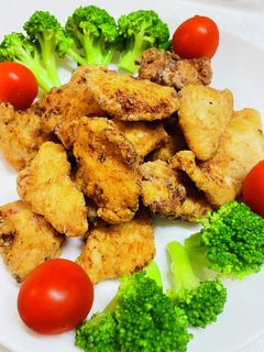 鶏胸肉、塩麹で柔らか唐揚げ!-レシピのメイン写真