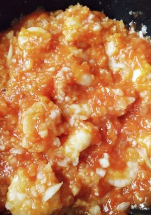 簡単にエビチリ～味つけは３つだけよ！-レシピのメイン写真