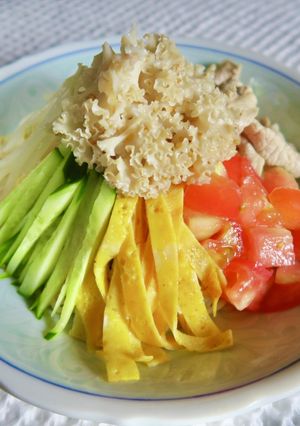 【腸活】ホホホタケの冷やし中華-レシピのメイン写真