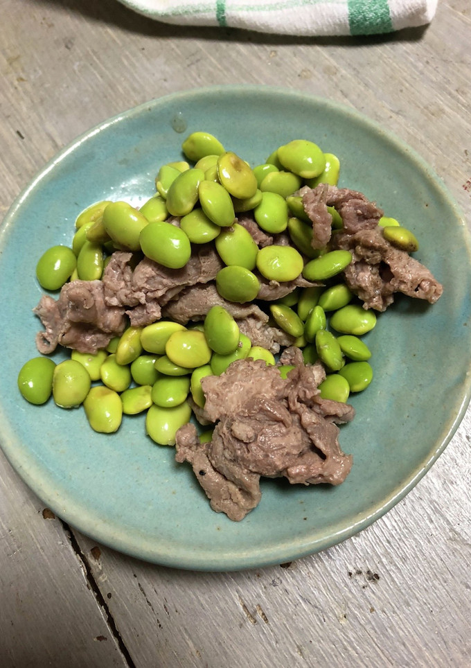 簡単！枝豆と豚肉のニンニク炒め-レシピのメイン写真