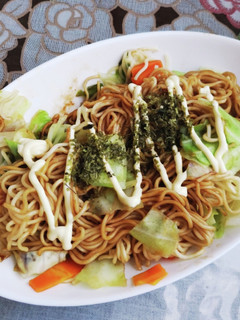 *即席麺で野菜たっぷり焼きそば*-レシピのメイン写真