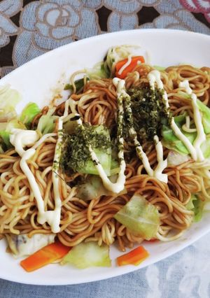 *即席麺で野菜たっぷり焼きそば*-レシピのメイン写真