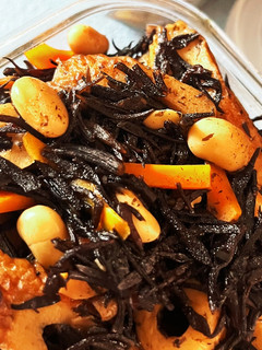 ラカント使用ひじきの煮物-レシピのメイン写真