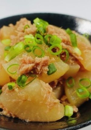 レンチン10分で完成！しみトロツナ大根-レシピのメイン写真