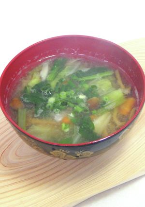 三根五菜のみそ汁-レシピのメイン写真