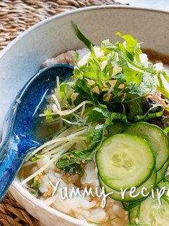夏野菜×さば水煮缶でサッパリ冷や汁-レシピのメイン写真