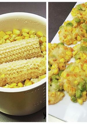 生とうもろこしde 炊き込ご飯＆掻き揚げ-レシピのメイン写真