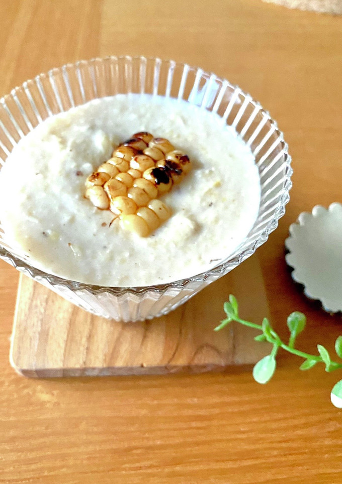 白いとうもろこしの冷たいスープ-レシピのメイン写真