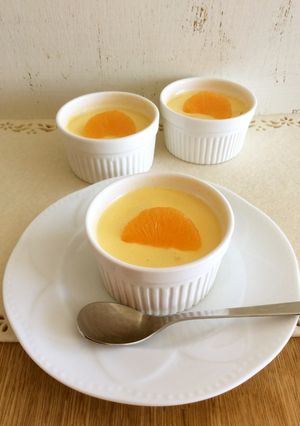 簡単♪冬のみかんプディング(プリン)-レシピのメイン写真