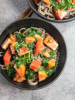トマトとモロヘイヤの冷やしそば-レシピのメイン写真