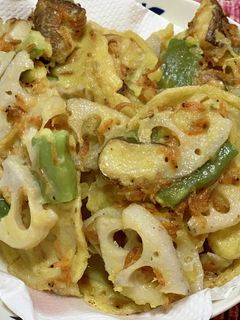 蓮根と残り野菜のかき揚げ-レシピのメイン写真
