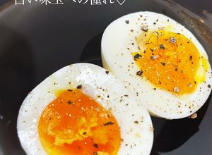 保存袋に入れるだけ！白だしにんにく塩味玉-レシピのメイン写真