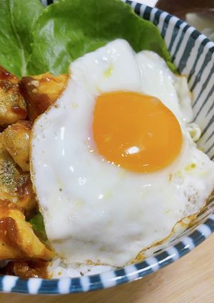 カレーチキン丼-レシピのメイン写真