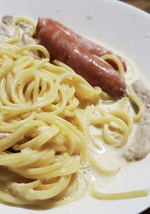 【即席】深夜の背徳感クリームパスタ-レシピのメイン写真