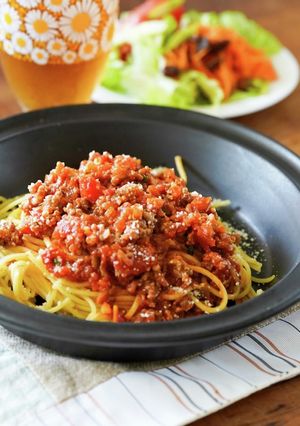 ミートソース☆セロリの代わりにピーマンで-レシピのメイン写真