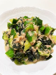 ツナわかめきゅうり-レシピのメイン写真