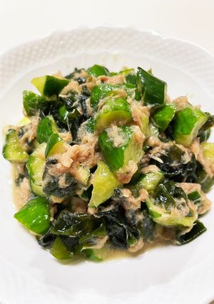 【簡単副菜】ツナわかめきゅうり-レシピのメイン写真