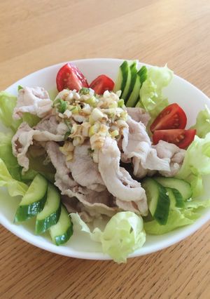 豚肉の冷しゃぶ 〜ねぎごまだれ〜-レシピのメイン写真