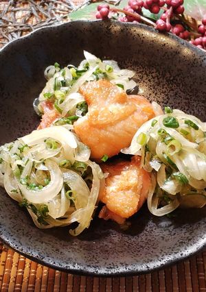だし薬味で食べる鶏ももソテー-レシピのメイン写真