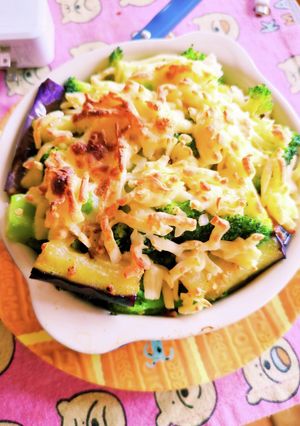 ブロッコリーとナスのチーズ焼き-レシピのメイン写真