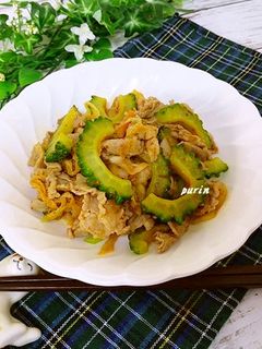 ご飯が進む♪ゴーヤの豚キムチ-レシピのメイン写真