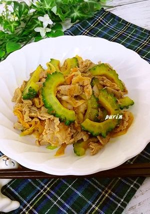 ご飯が進む♪ゴーヤの豚キムチ-レシピのメイン写真