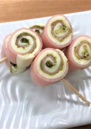 おぼろ昆布のハムチーズくるくる巻き-レシピのメイン写真