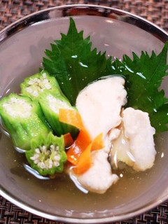 ダビデの星と鶏むね肉の煮浸し-レシピのメイン写真