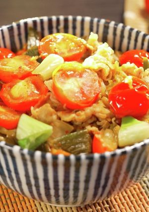 甘とまとのスタミナ丼【食遺産】-レシピのメイン写真