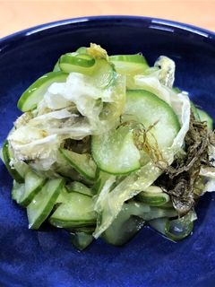 きゅうりとおぼろ昆布の酢の物-レシピのメイン写真