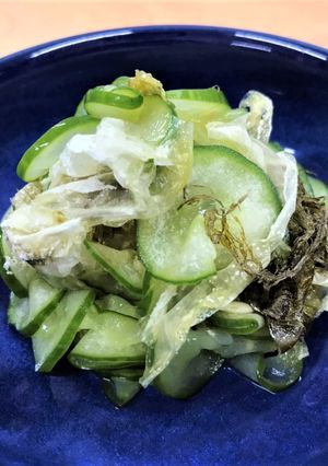 きゅうりとおぼろ昆布の酢の物-レシピのメイン写真