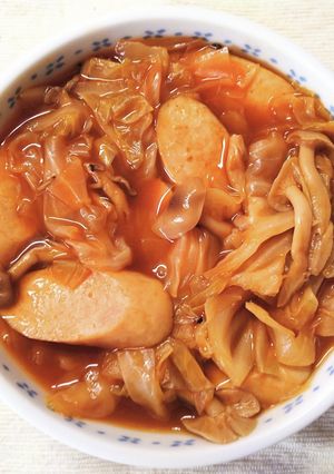 キャベツ しめじ ウインナーのデミスープ-レシピのメイン写真