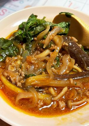 なすとひき肉のトマトソース炒め-レシピのメイン写真