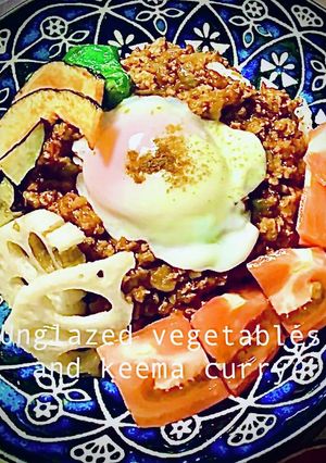 素揚げ野菜のキーマカレー-レシピのメイン写真