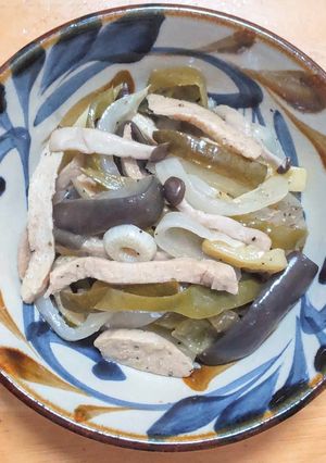 サラダチキンと夏野菜のビネガー蒸し-レシピのメイン写真