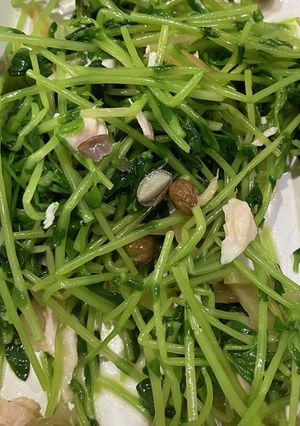 豆苗とザーサイno おつまみ-レシピのメイン写真