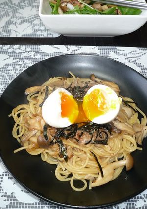 たまごのせのせ★きのこの和風パスタ-レシピのメイン写真