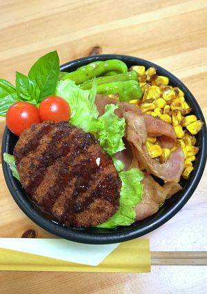 揚げ物・炒め物しても…10分完成お弁当！-レシピのメイン写真