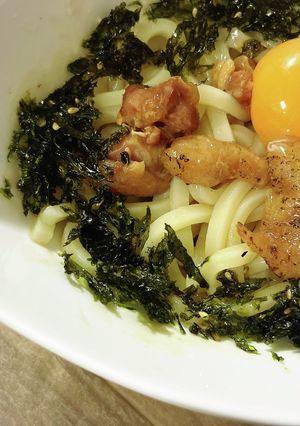 やきとり玉子うどん-レシピのメイン写真