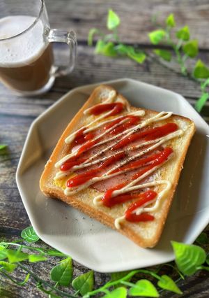 ☆ハニーハムエッグチーズトースト☆-レシピのメイン写真