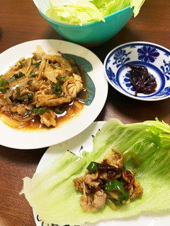 焼肉のタレで豚肉(牛肉)のレタス包み-レシピのメイン写真