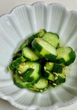 簡単⭐︎美味しいきゅうりとしその酢の物-レシピのメイン写真