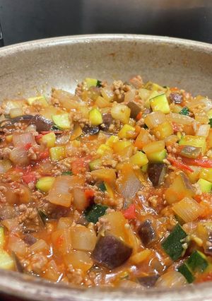 夏野菜キーマカレー-レシピのメイン写真
