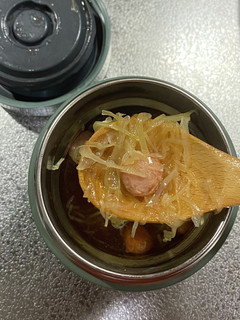 千切りキャベツでとスープジャーでスープ。-レシピのメイン写真