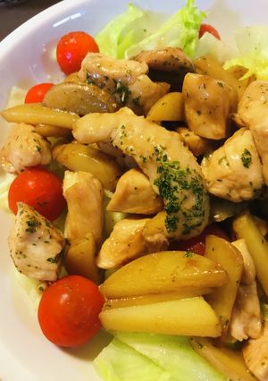 新ジャガと鶏肉のオイスターソース炒め-レシピのメイン写真