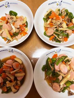 野菜炒め(味付けはあごだしつゆ)♪-レシピのメイン写真