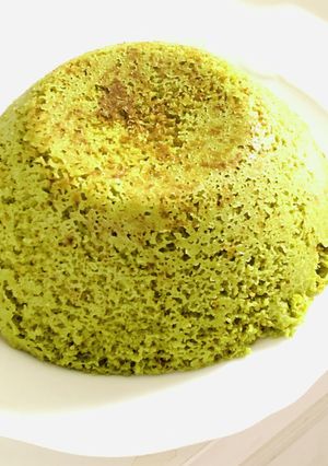 豆乳と米粉でレンジで抹茶蒸しケーキ-レシピのメイン写真