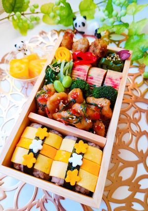 女子学生のお弁当（2023.8.25）-レシピのメイン写真