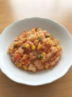 炊飯器で簡単管理栄養士のケチャップライス-レシピのメイン写真